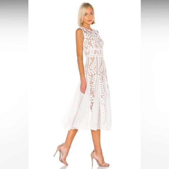 Bronx and Banco Saba Blanc Midi Dress in White XS(US2) - Picture 2 of 10